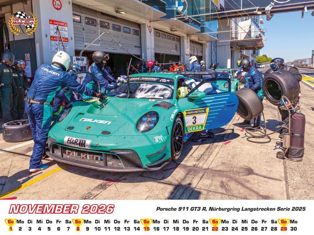 Weitere Ansicht: Porsche im Rennsport Kalender 2026 | Frank Pommer