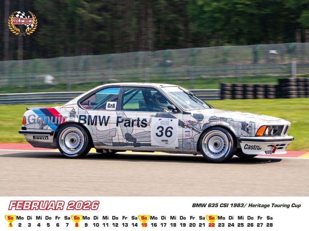Weitere Ansicht: BMW im Rennsport Kalender 2026 | Frank Pommer