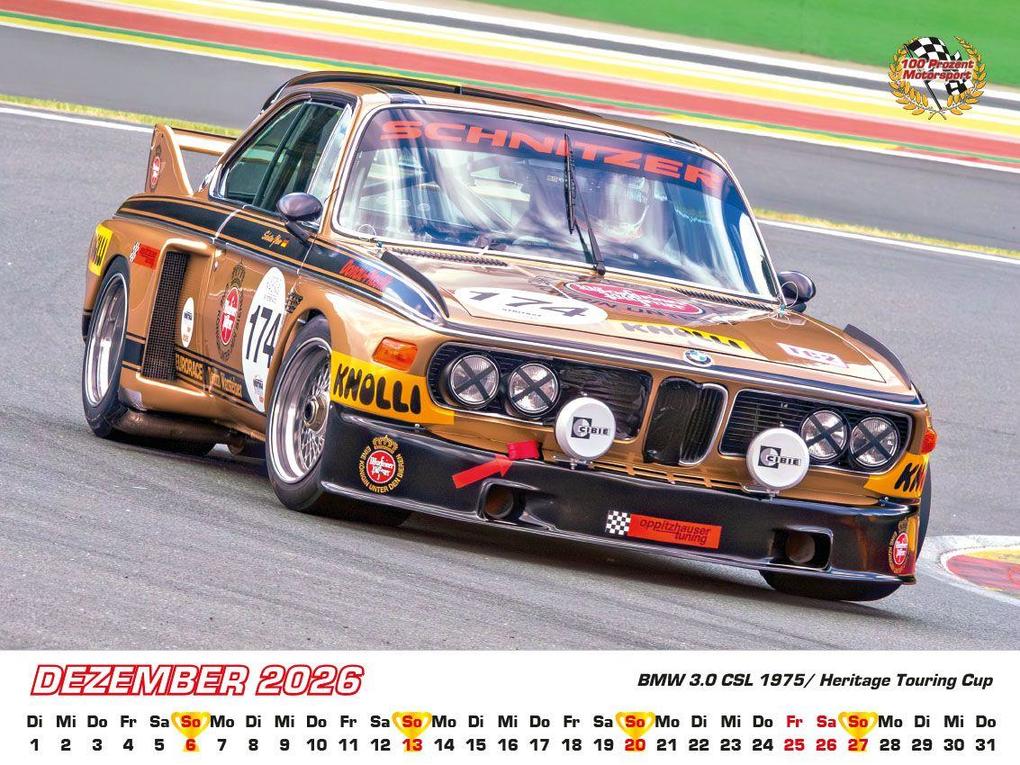 Weitere Ansicht: BMW im Rennsport Kalender 2026 | Frank Pommer