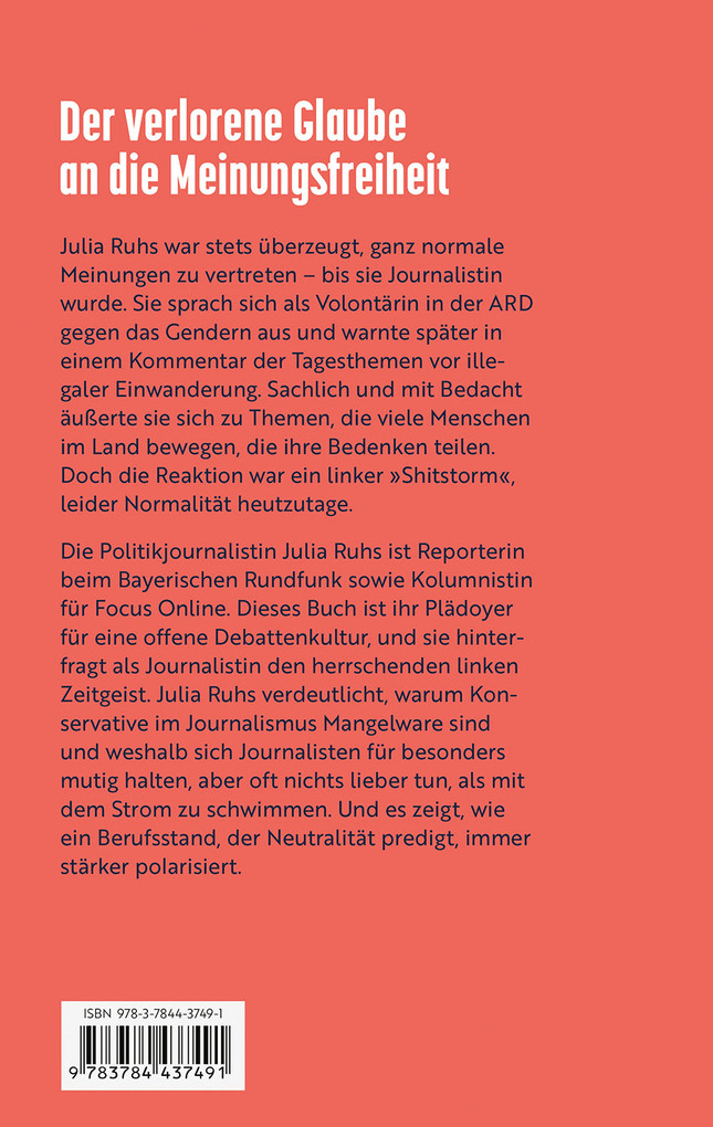 Weitere Ansicht: Links-grüne Meinungsmacht | Julia Ruhs