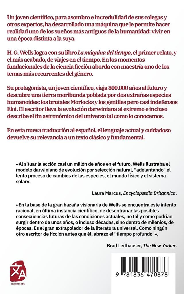 Weitere Ansicht: La máquina del tiempo | H. G. Wells