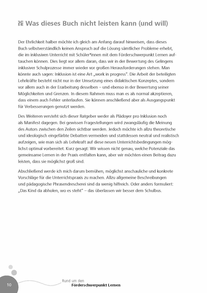 Weitere Ansicht: Rund um den Förderschwerpunkt Lernen | Rainer Löser