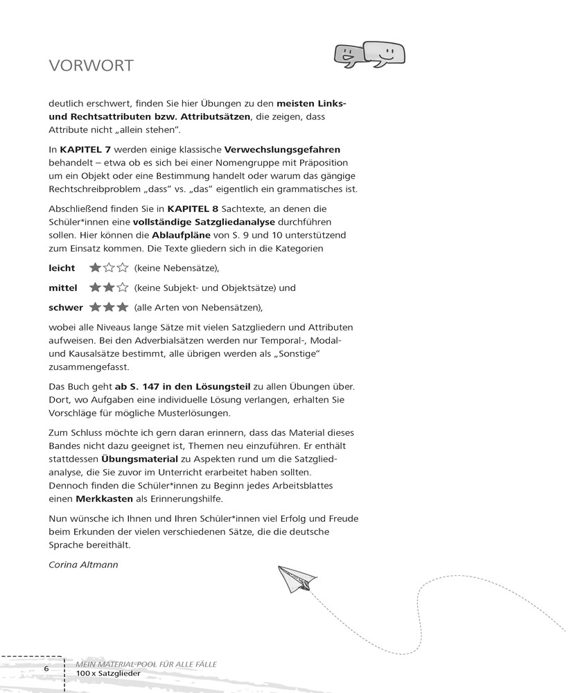 Weitere Ansicht: 100 x Satzglieder | Corina Altmann