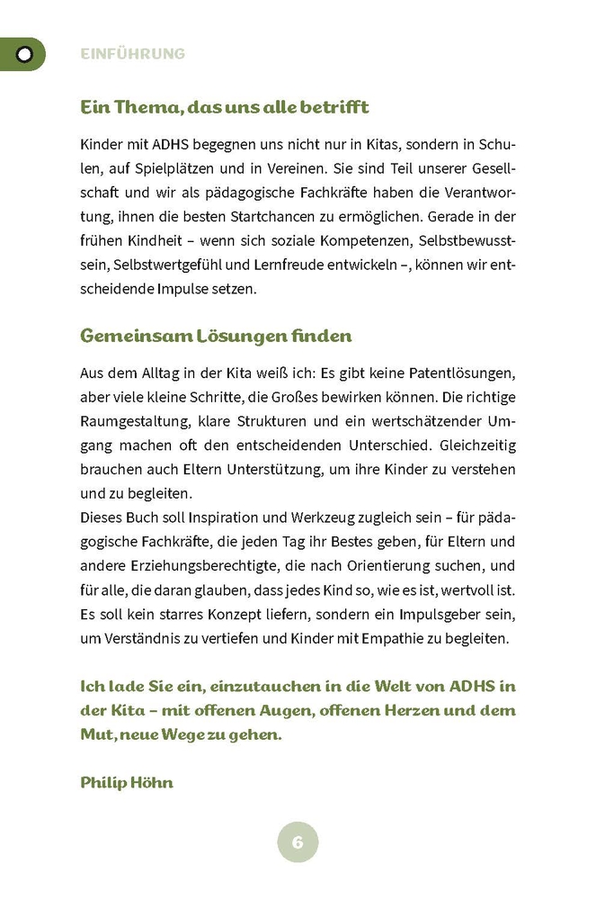 Weitere Ansicht: AD(H)S in der Kita | Philip Höhn