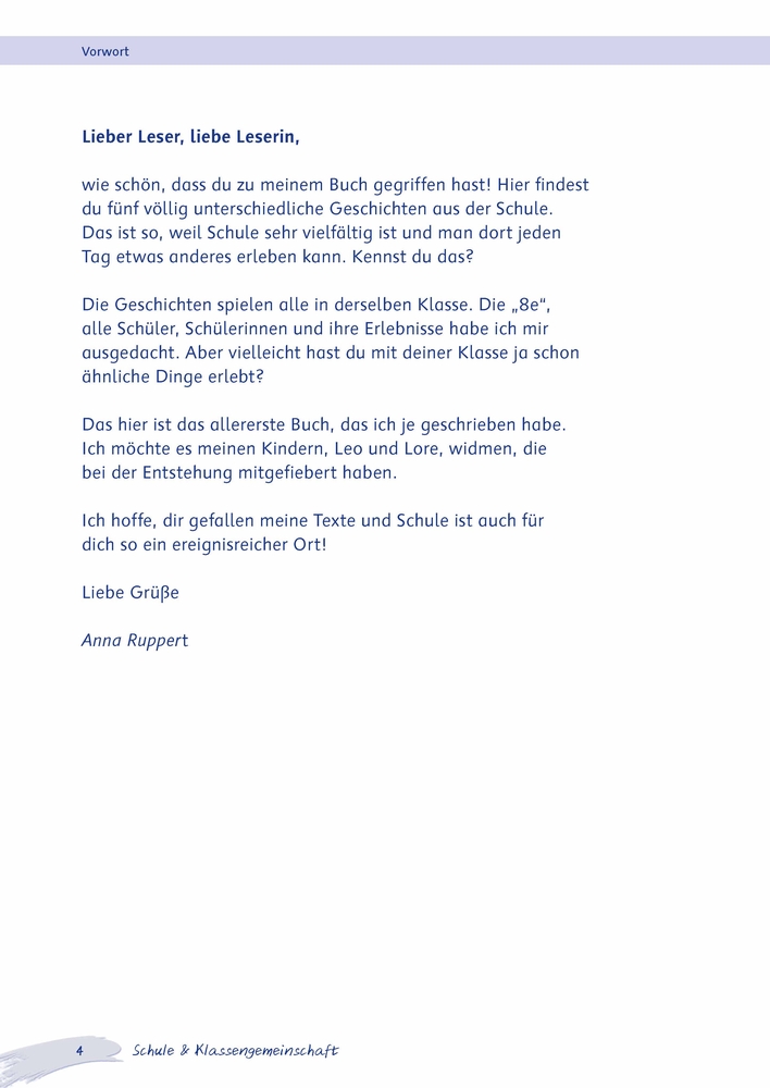 Weitere Ansicht: Schule & Klassengemeinschaft | Anna Ruppert