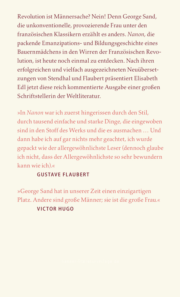 Weitere Ansicht: Nanon | George Sand