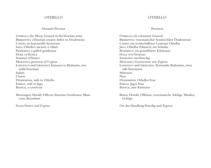 Weitere Ansicht: Othello / Othello - zweisprachige Ausgabe | William Shakespeare