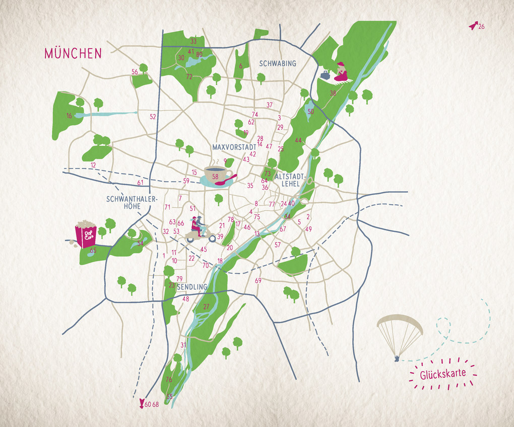 Weitere Ansicht: Glücksorte in München | Stefanie Gentner, Veronika Beer