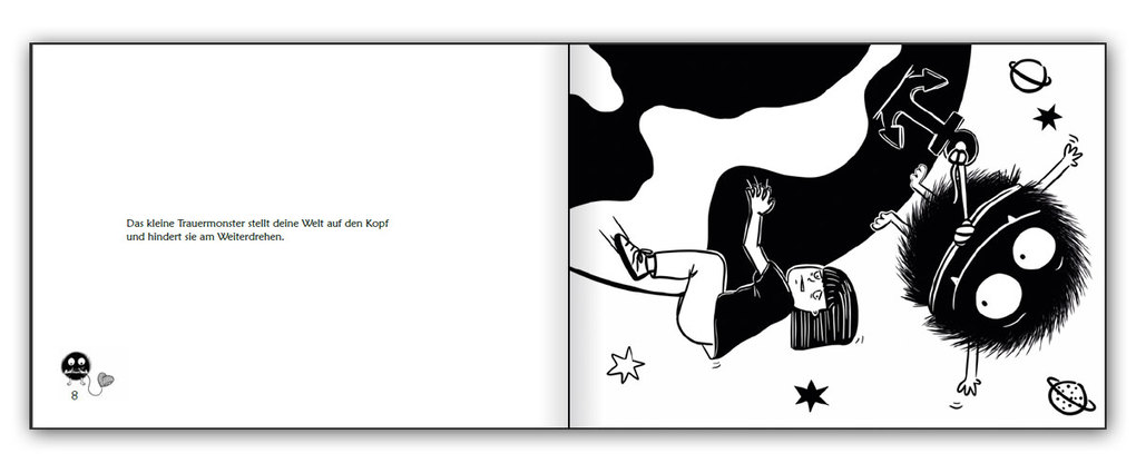 Weitere Ansicht: Das kleine Trauermonster - Trauerbewältigung zum Mitmachen | Susanne Starkmuth, Sigrun Eder, Scarlett Müller-Mangelberger