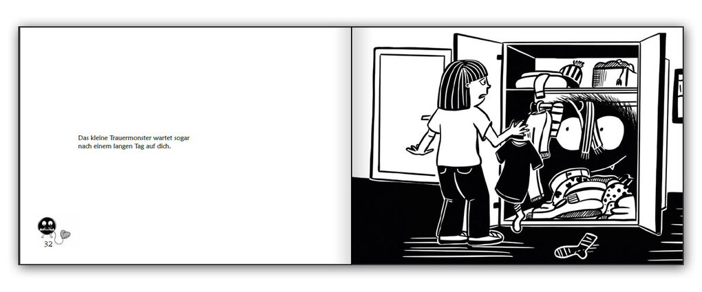 Weitere Ansicht: Das kleine Trauermonster - Trauerbewältigung zum Mitmachen | Susanne Starkmuth, Sigrun Eder, Scarlett Müller-Mangelberger