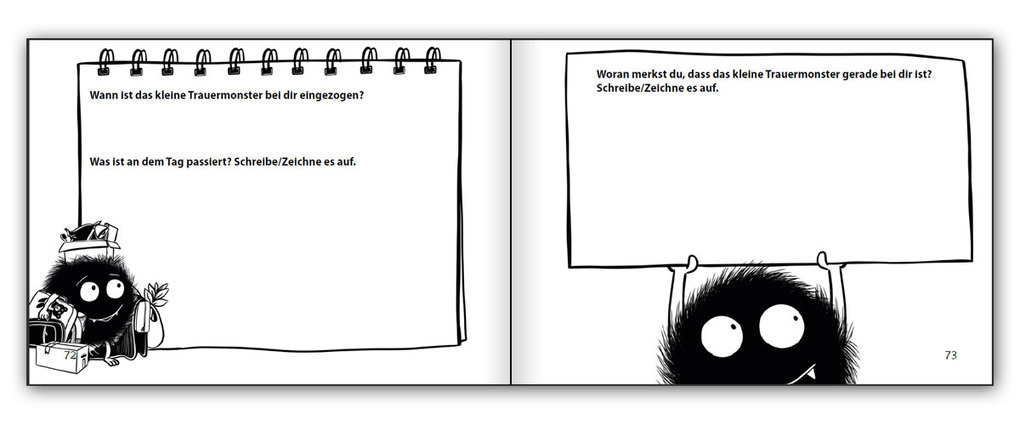 Weitere Ansicht: Das kleine Trauermonster - Trauerbewältigung zum Mitmachen | Susanne Starkmuth, Sigrun Eder, Scarlett Müller-Mangelberger