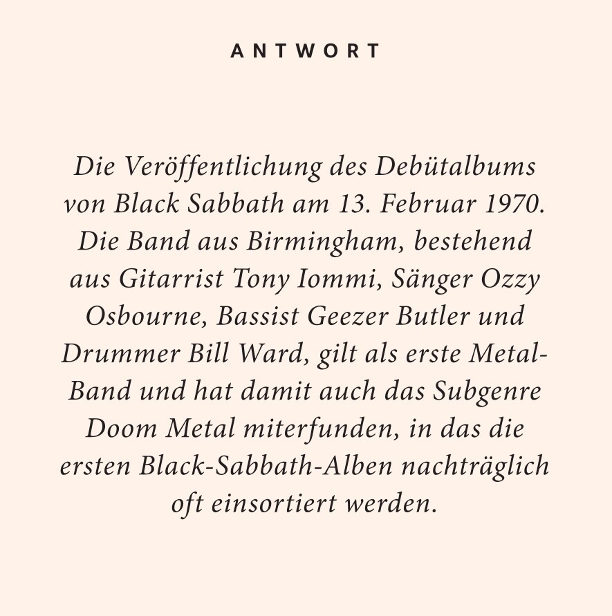 Weitere Ansicht: Heavy Metal-Quiz | Christopher Elvert