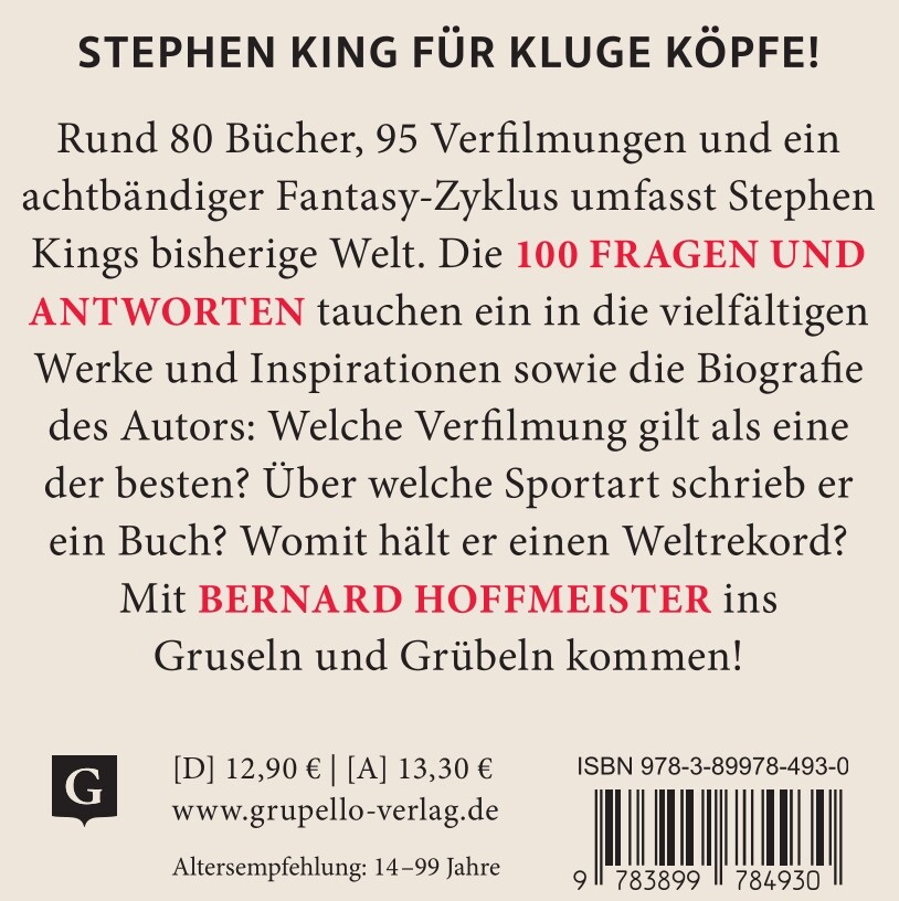 Weitere Ansicht: Stephen King-Quiz | Bernard Hoffmeister