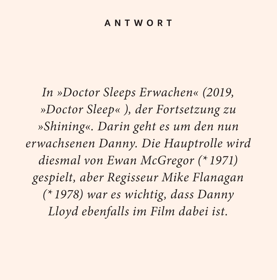 Weitere Ansicht: Stephen King-Quiz | Bernard Hoffmeister