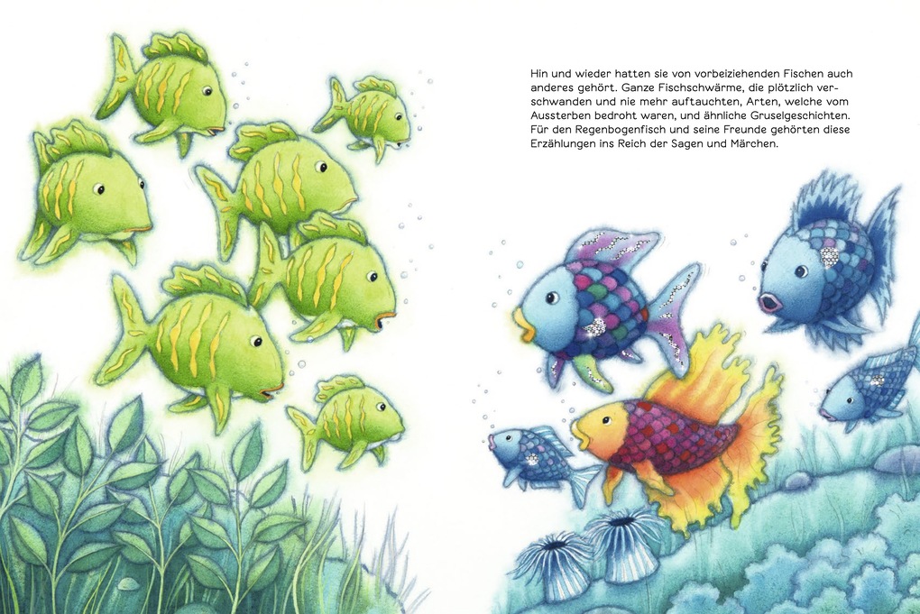 Weitere Ansicht: Der Regenbogenfisch in Gefahr | Marcus Pfister