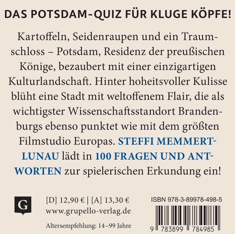 Weitere Ansicht: Potsdam-Quiz | Steffi Memmert-Lunau