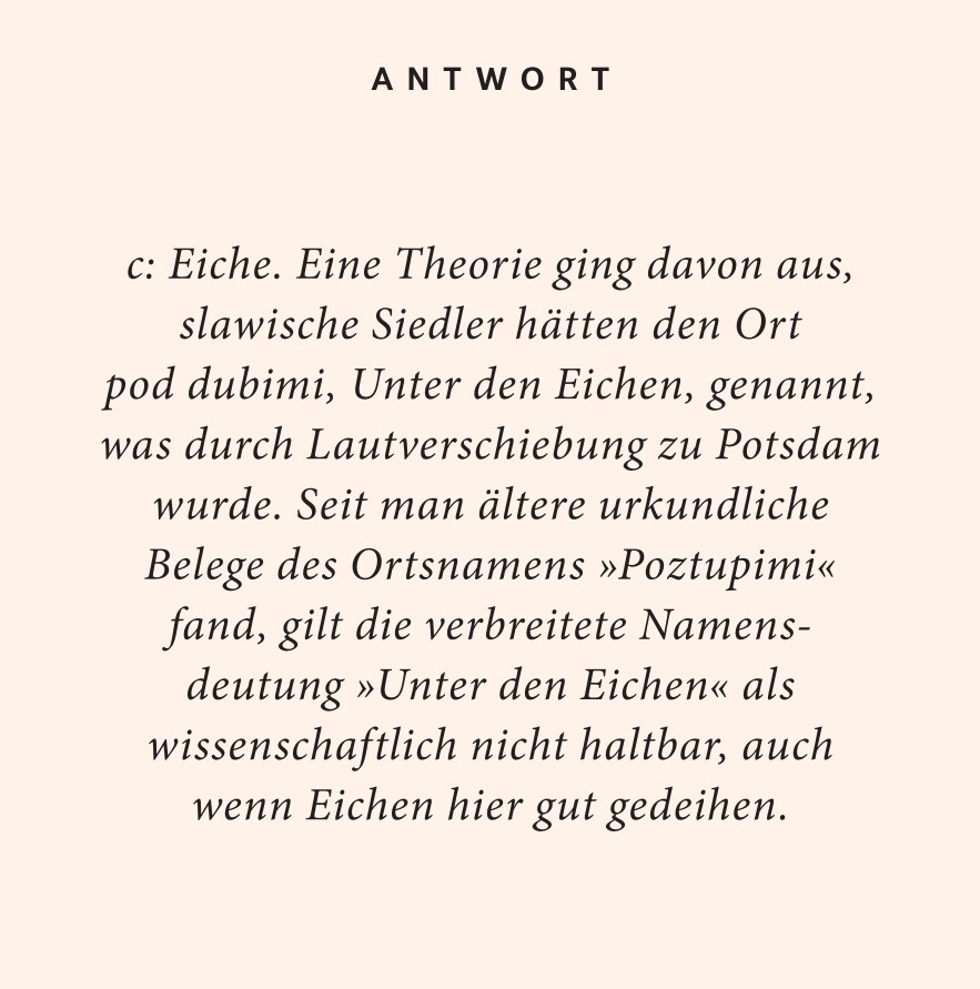 Weitere Ansicht: Potsdam-Quiz | Steffi Memmert-Lunau