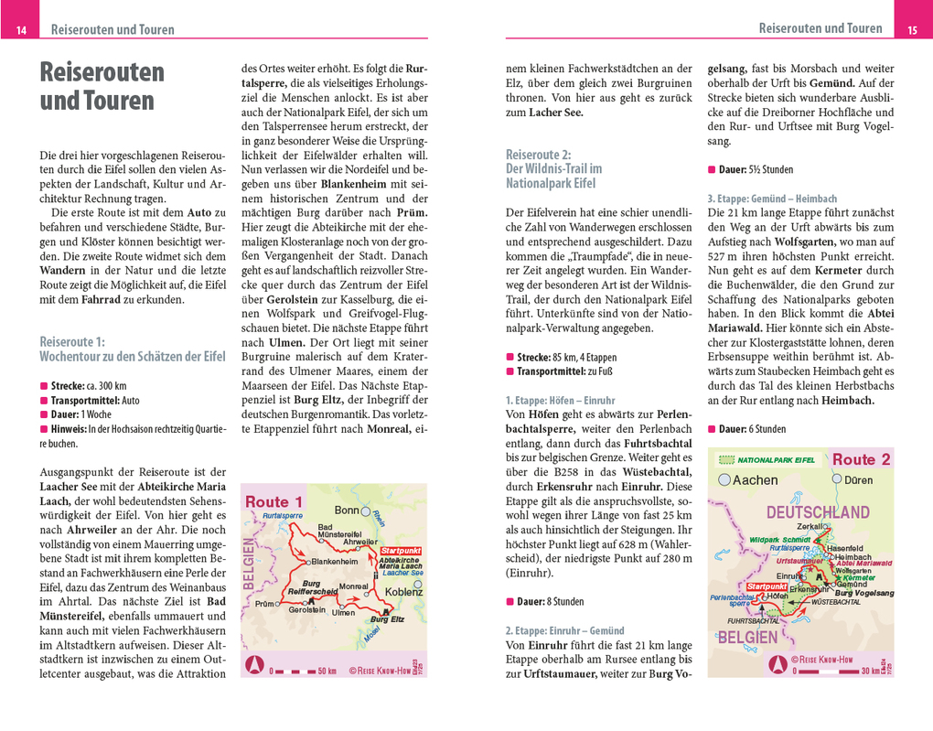 Weitere Ansicht: Reise Know-How Reiseführer Eifel mit Ostbelgien | Hans Otzen, Barbara Otzen