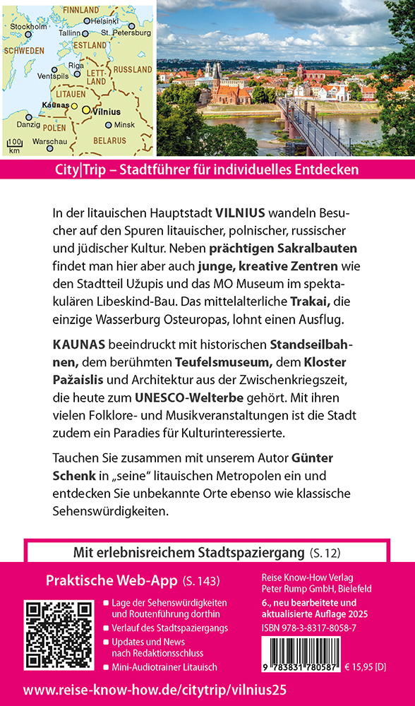 Weitere Ansicht: Reise Know-How CityTrip Vilnius und Kaunas | Günter Schenk
