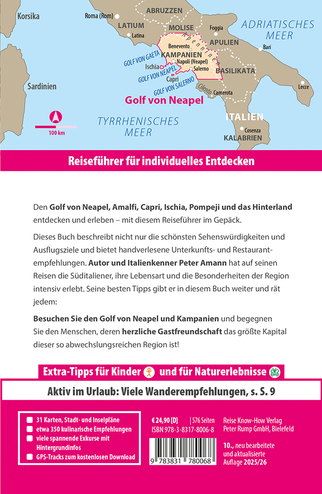 Weitere Ansicht: Reise Know-How Reiseführer Golf von Neapel, Amalfiküste | Peter Amann