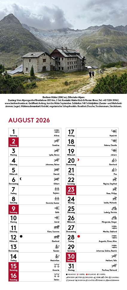 Weitere Ansicht: Tyrolia Kalender 2026 | Stefan Herbke