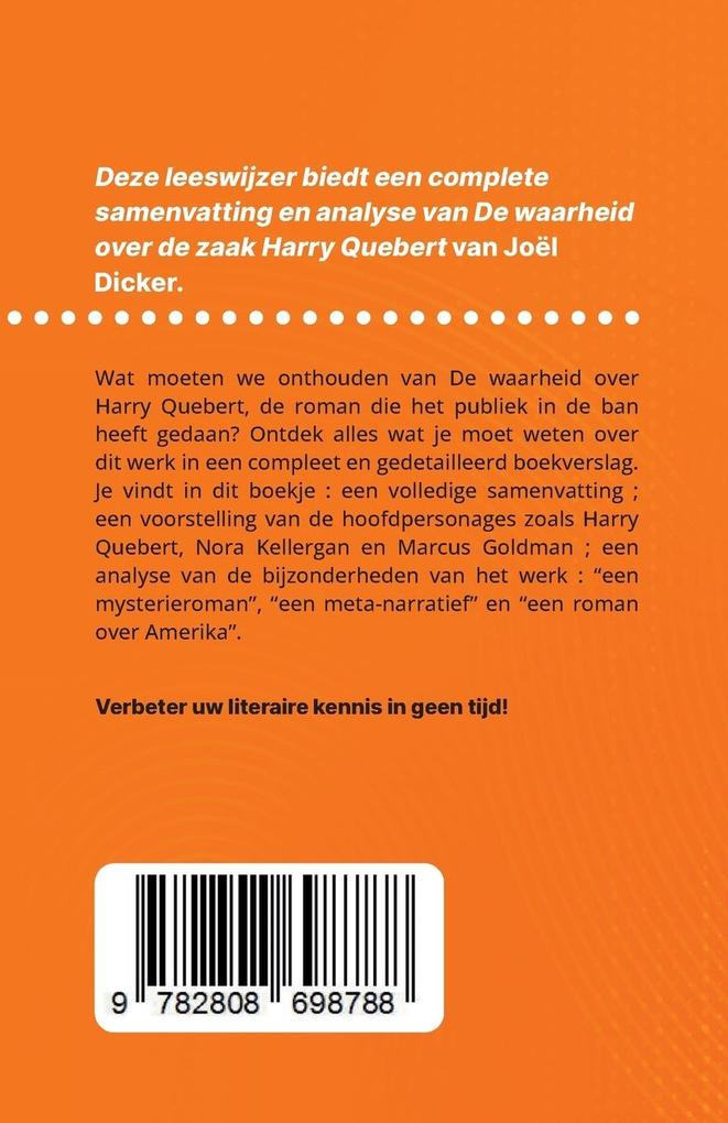 Weitere Ansicht: De waarheid over de zaak Harry Quebert van Joël Dicker (Boekanalyse) | Luigia Pattano