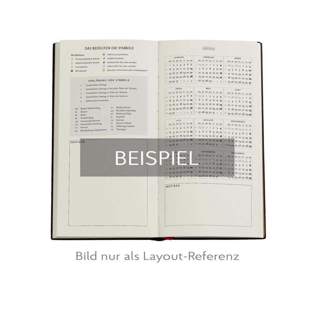 Weitere Ansicht: 12-Monatskalender. 2026 Heckenkirsche Schlank Verso