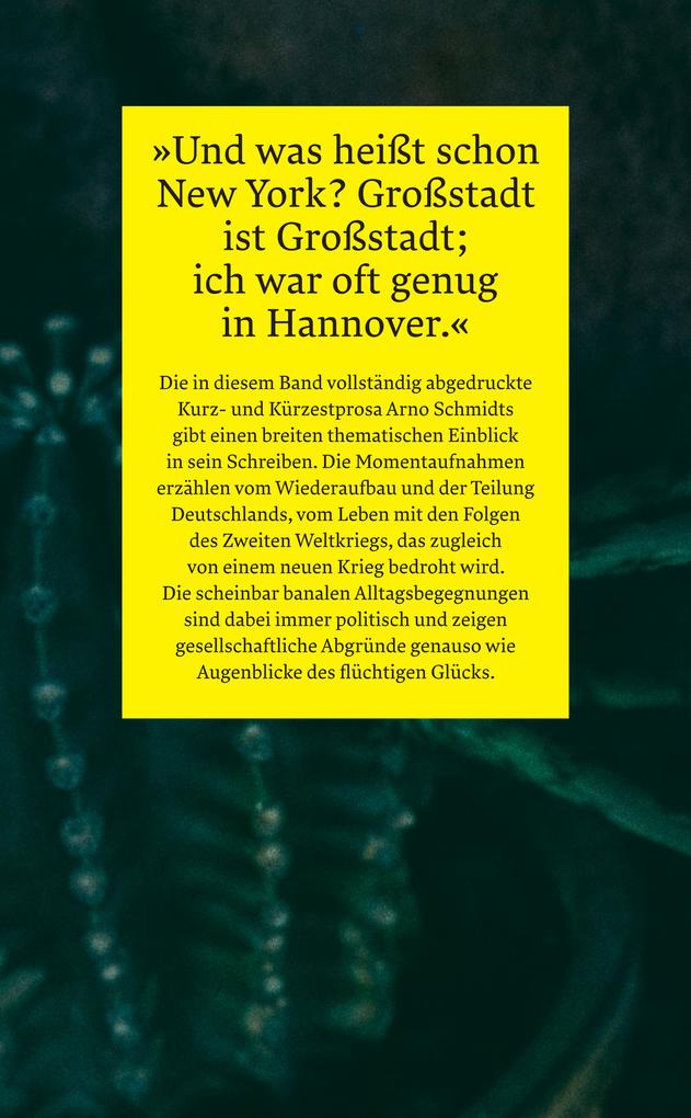 Weitere Ansicht: Der Tag der Kaktusblüte | Arno Schmidt