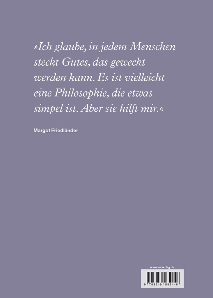 Weitere Ansicht: Margot Friedländer. Eine Stimme für das Leben | Margot Friedländer