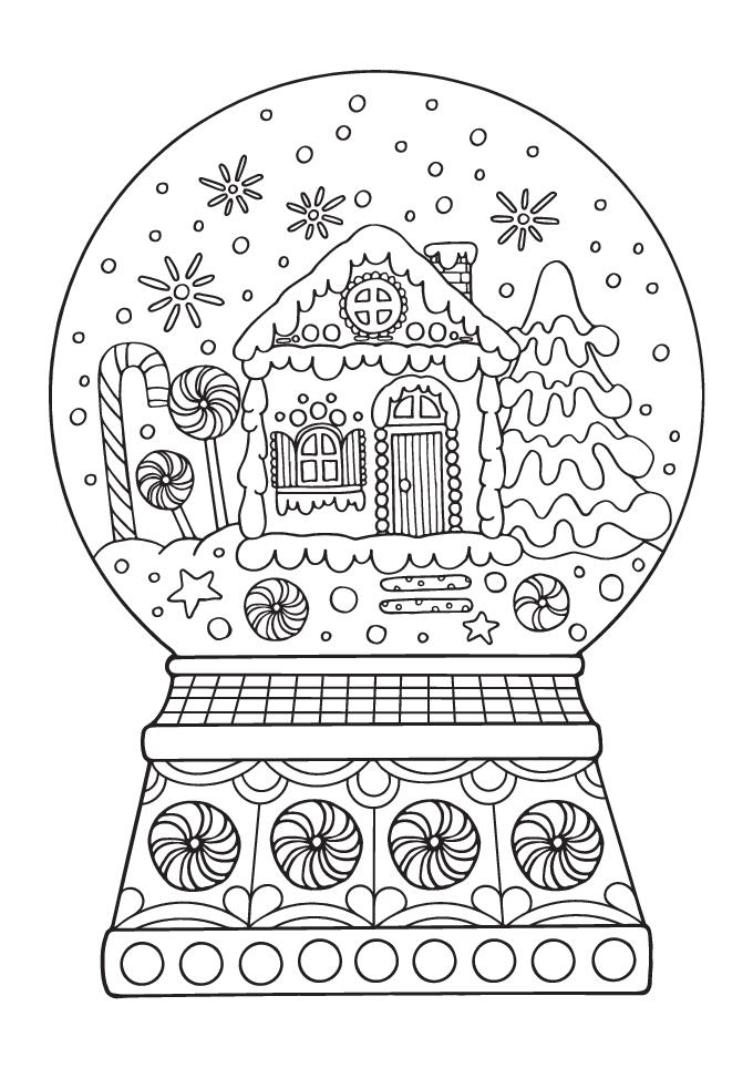 Weitere Ansicht: Frohe Weihnachten I 20 Ausmal-Postkarten