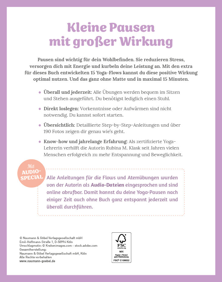 Weitere Ansicht: Yoga-Pausen für zwischendurch | Rubina Klask