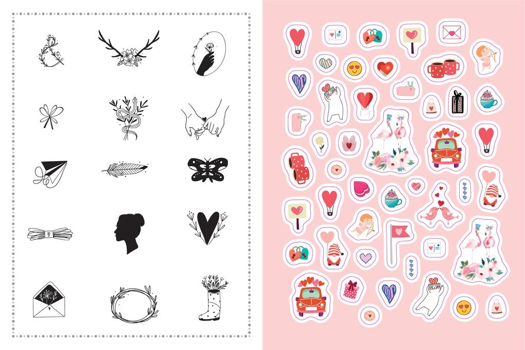 Weitere Ansicht: Stickerbuch Love I Über 1000 Sticker