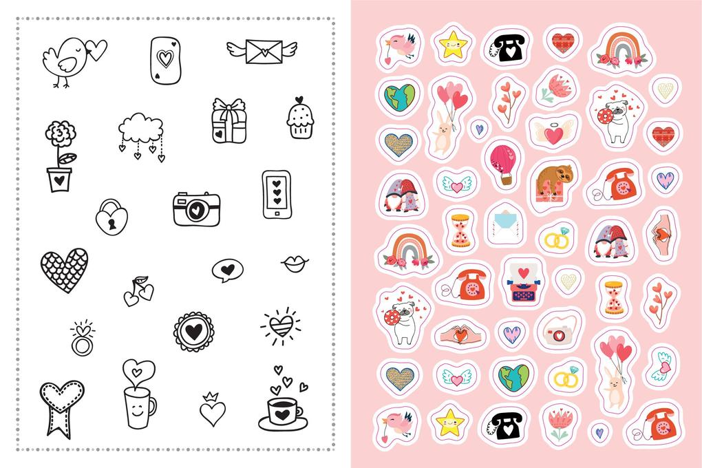 Weitere Ansicht: Stickerbuch Love I Über 1000 Sticker