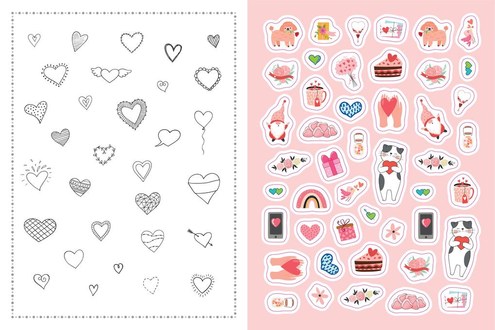 Weitere Ansicht: Stickerbuch Love I Über 1000 Sticker