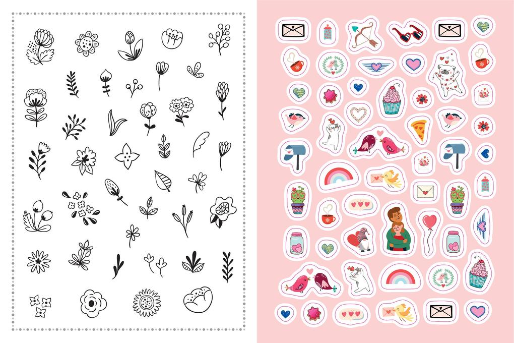 Weitere Ansicht: Stickerbuch Love I Über 1000 Sticker