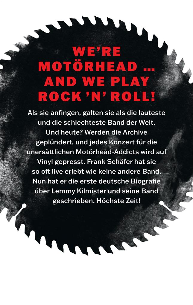 Weitere Ansicht: Motörhead - die lauteste Band der Welt | Frank Schäfer