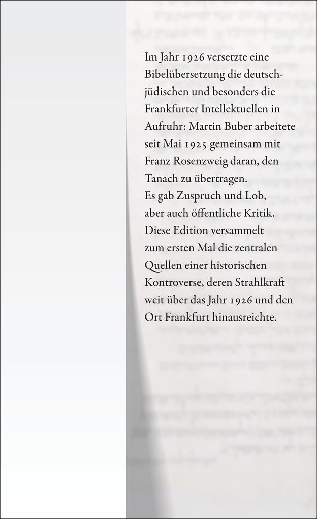 Weitere Ansicht: Die Bibelübersetzung von Buber-Rosenzweig
