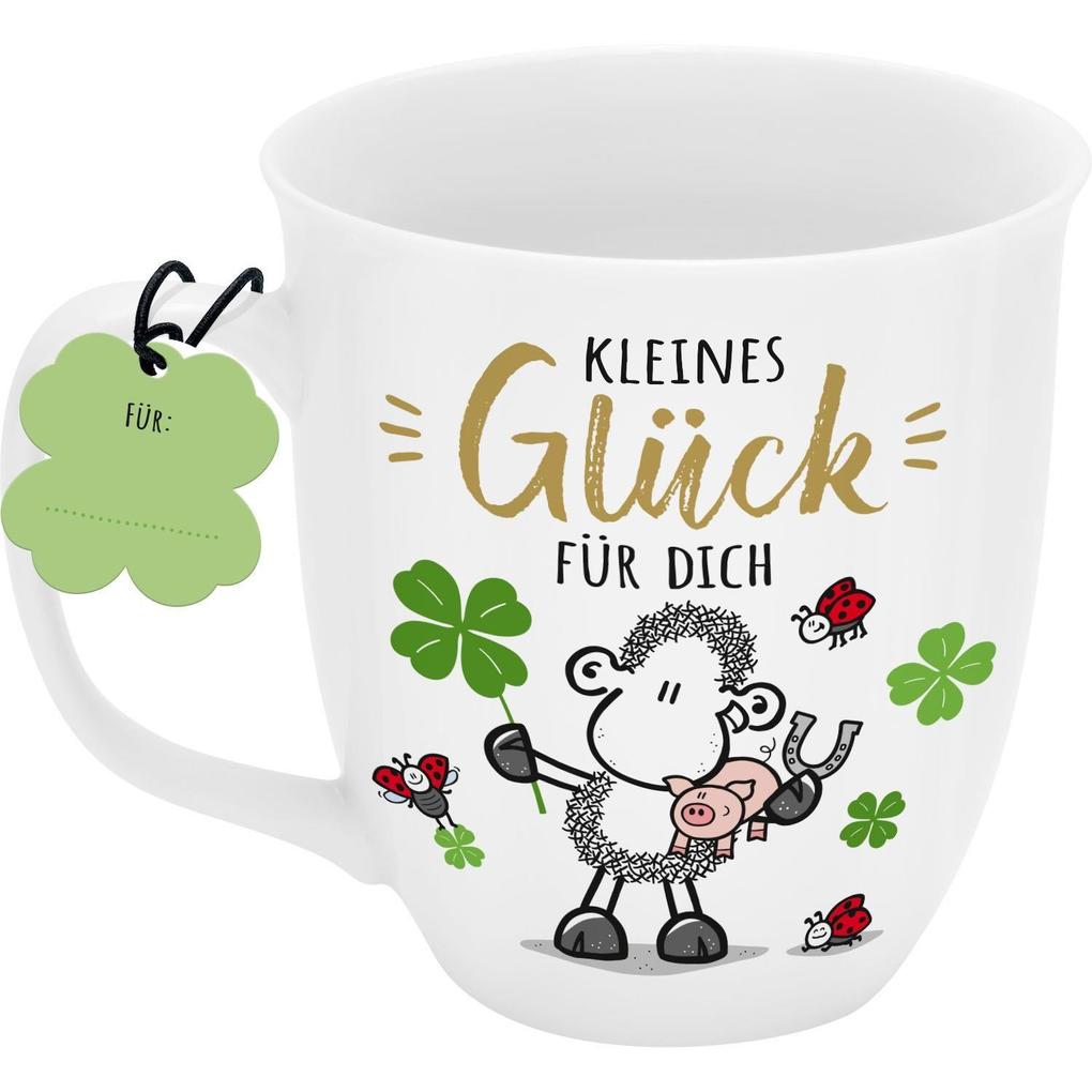 Weitere Ansicht: Tasse mit Golddruck "Kleines Glück für dich"