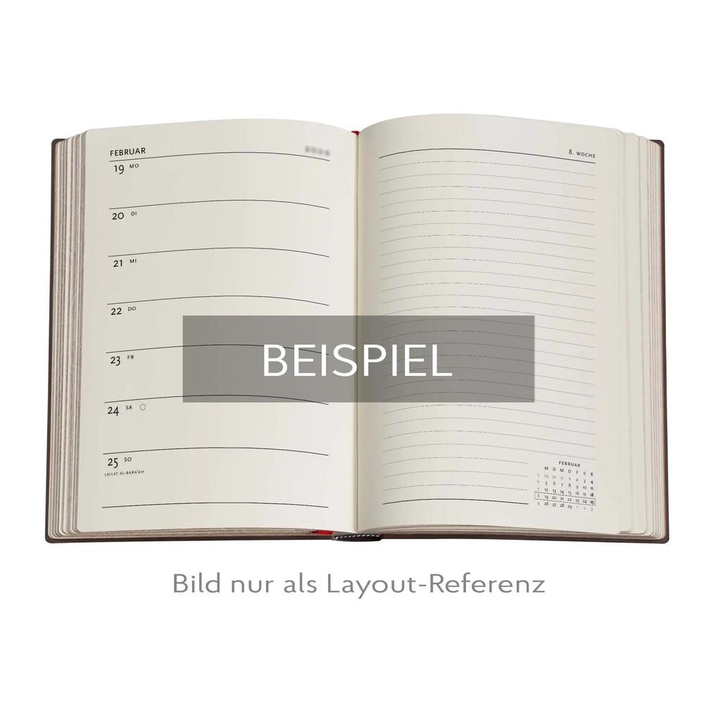 Weitere Ansicht: 12-Monatskalender. 2026 Blühende Poesie Midi Verso