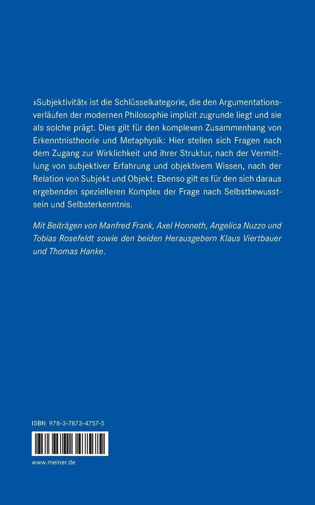 Weitere Ansicht: Subjektivität denken