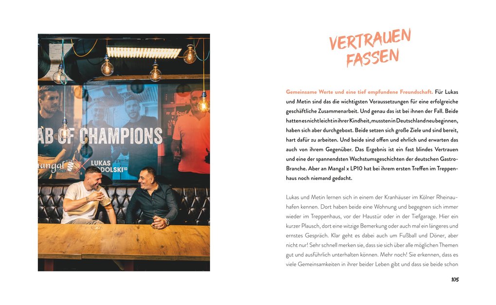 Weitere Ansicht: Mutig bleiben | Lukas Podolski, Metin Dag