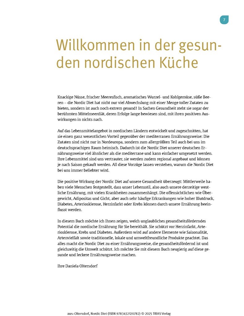 Weitere Ansicht: Medical Cooking: Nordic Diet | Daniela Oltersdorf
