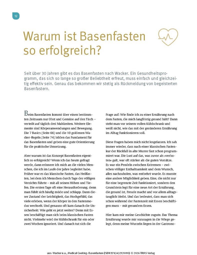 Weitere Ansicht: Medical Cooking: Basenfasten | Sabine Wacker, Martina Huber
