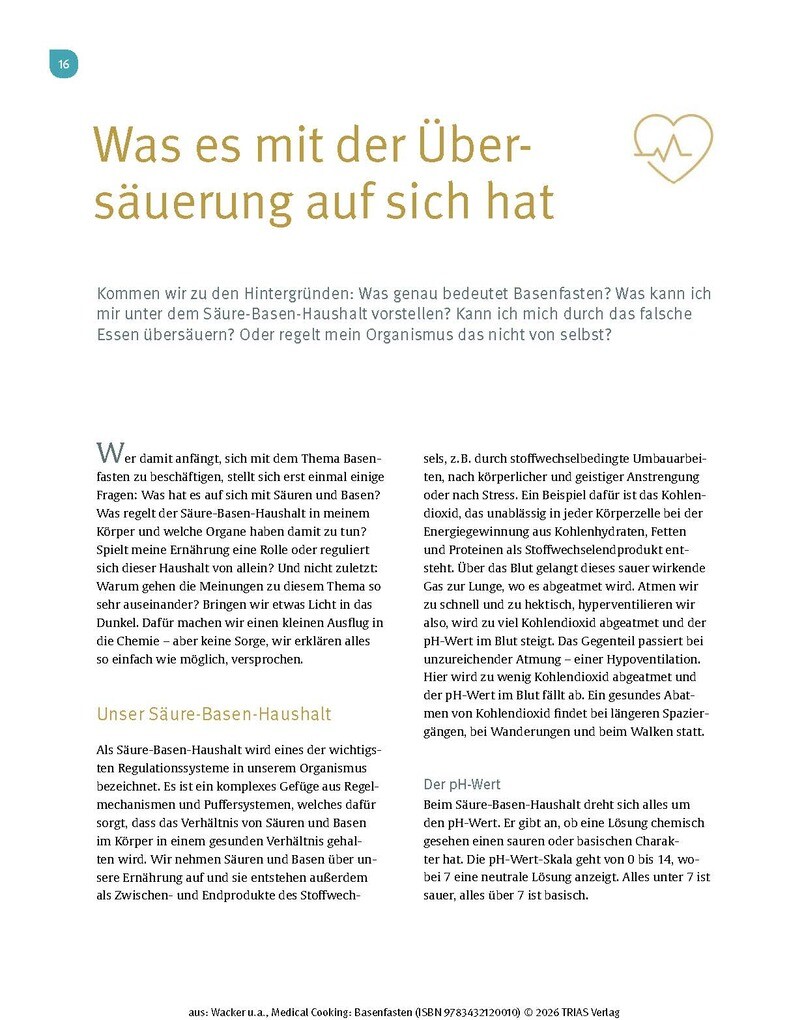 Weitere Ansicht: Medical Cooking: Basenfasten | Sabine Wacker, Martina Huber