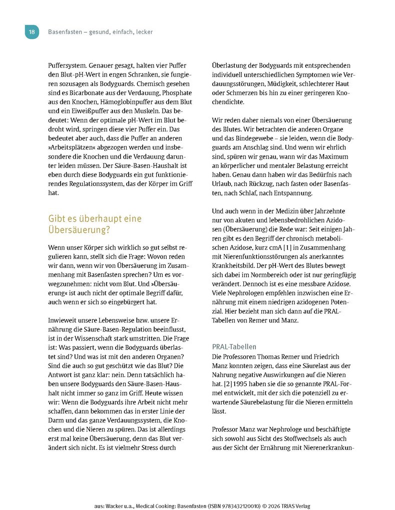 Weitere Ansicht: Medical Cooking: Basenfasten | Sabine Wacker, Martina Huber