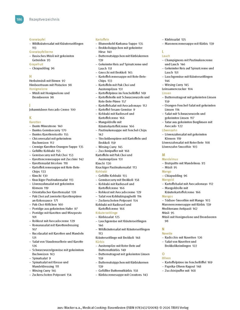 Weitere Ansicht: Medical Cooking: Basenfasten | Sabine Wacker, Martina Huber