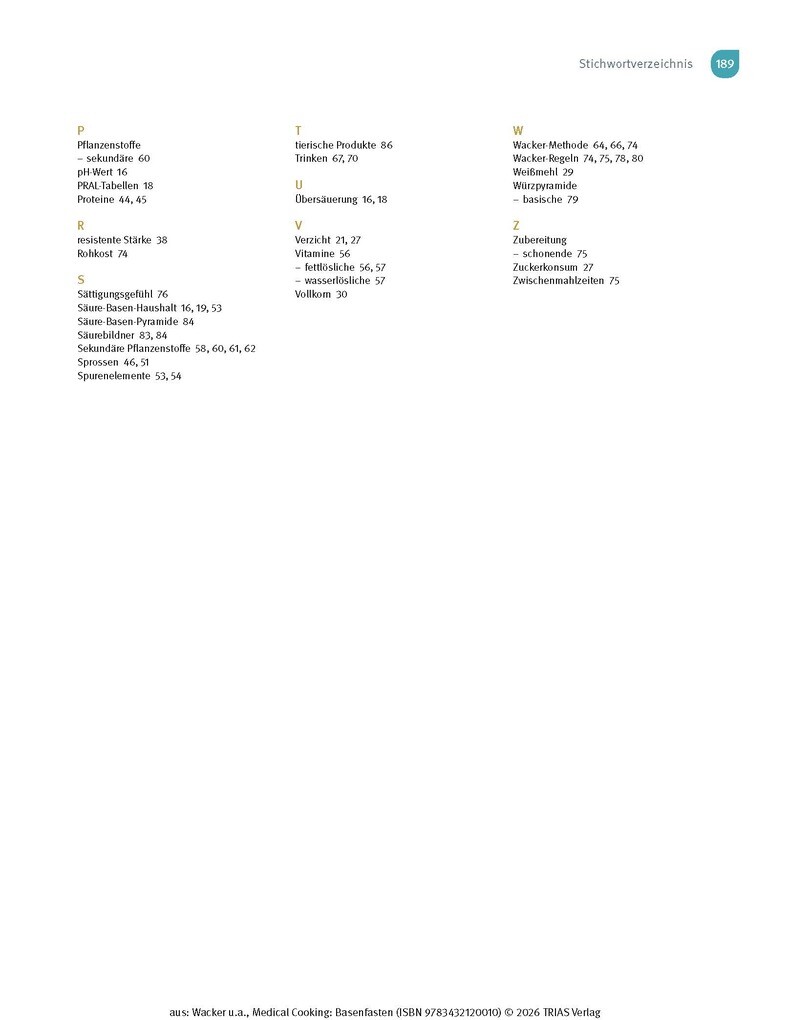 Weitere Ansicht: Medical Cooking: Basenfasten | Sabine Wacker, Martina Huber