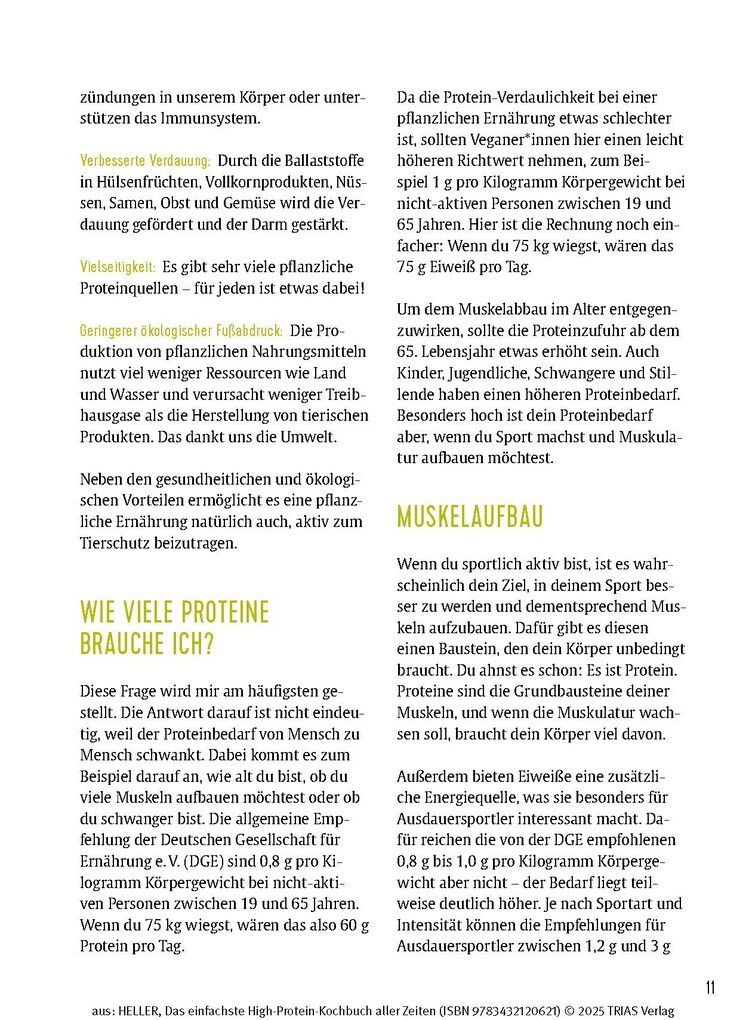 Weitere Ansicht: Das einfachste High-Protein-Kochbuch aller Zeiten | Leandra Heller