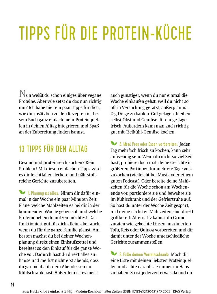 Weitere Ansicht: Das einfachste High-Protein-Kochbuch aller Zeiten | Leandra Heller