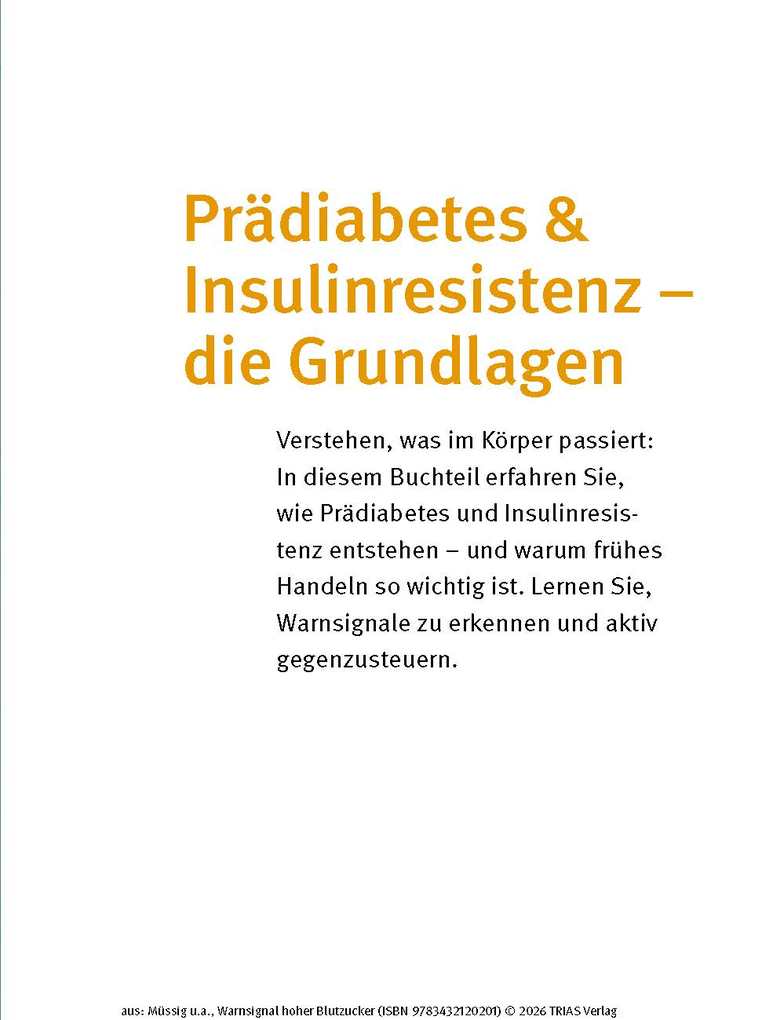 Weitere Ansicht: Warnsignal hoher Blutzucker | Karsten Müssig, Andrea Stallmann, Marlen Harms